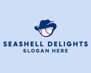 Baseball Fedora Hat logo design