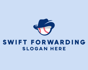 Baseball Fedora Hat logo design