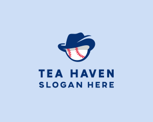 Baseball Fedora Hat logo design