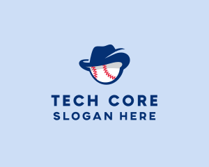 Baseball Fedora Hat logo design