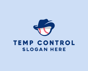 Baseball Fedora Hat logo design