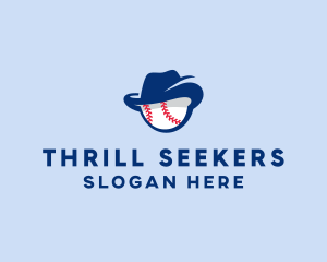 Baseball Fedora Hat logo design