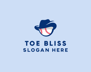 Baseball Fedora Hat logo design