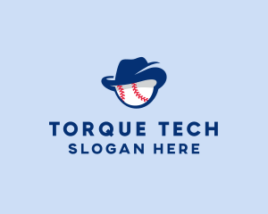 Baseball Fedora Hat logo design