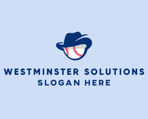 Baseball Fedora Hat logo design