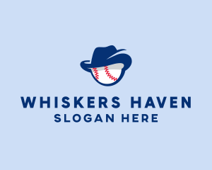 Baseball Fedora Hat logo design