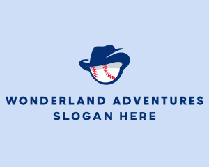 Baseball Fedora Hat logo design