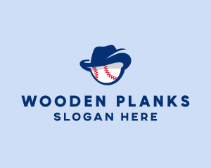 Baseball Fedora Hat logo design