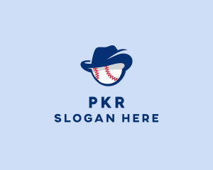 Baseball Fedora Hat logo design