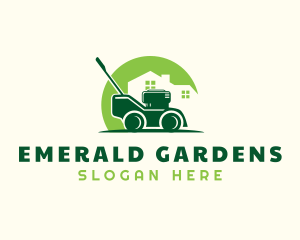 Lawn Mower Garden logo design