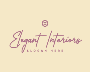 Elegant Tailor Wordmark logo design