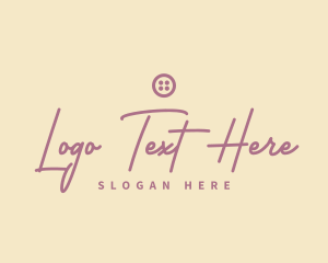 Sewing - Elegant Tailor Wordmark logo design