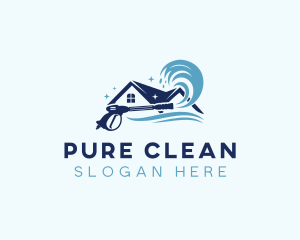 House Pressure Wash Cleaning  logo design