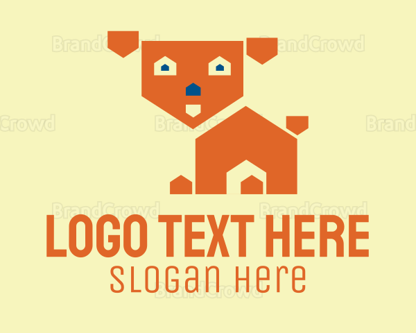 Cute Dog House Logo