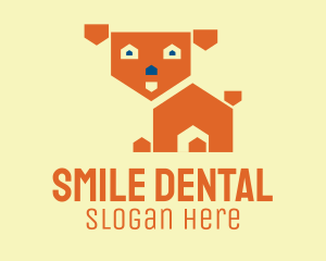 Pet Clinic - Cute Dog House logo design