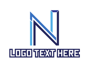 Futuristic - Futuristic Letter N logo design