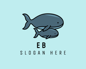 Fish - Humpback Whale Parent logo design