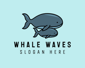 Humpback Whale Parent logo design