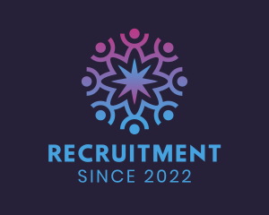 Crowdsourcing Recruitment Team  logo design