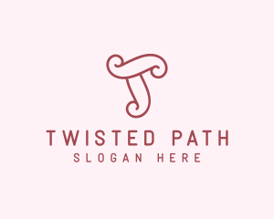 Cute Feminine Letter T Boutique logo design