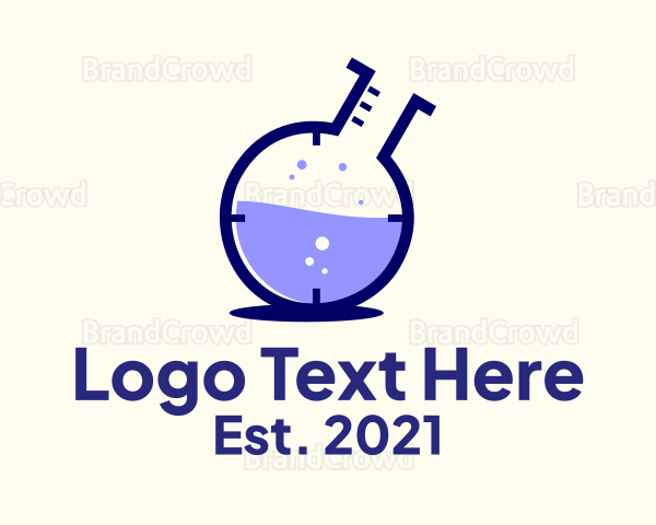 Laboratory Flask Experiment Logo