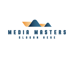 Media - Media Technology Wave logo design