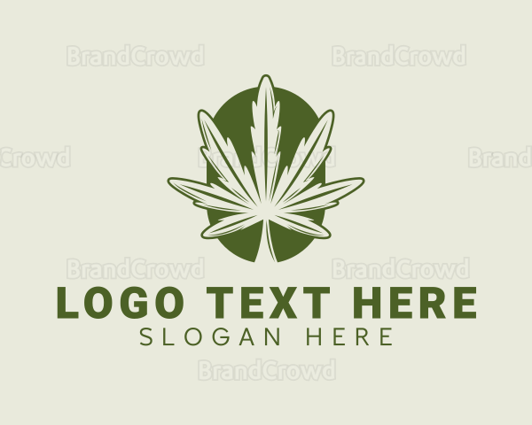 Organic Marijuana Leaf Logo