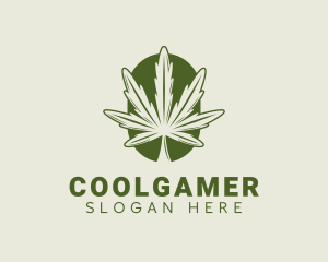 Organic Marijuana Leaf Logo