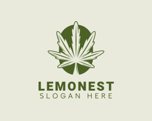 Organic Marijuana Leaf Logo