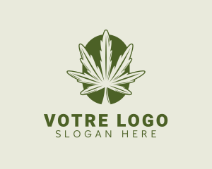 Organic Marijuana Leaf Logo