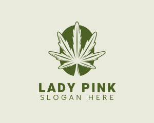 Nature - Organic Marijuana Leaf logo design