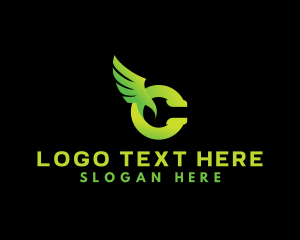 Aviation - Wing Travel Logistics logo design