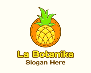 Cute Pineapple  Patch Logo
