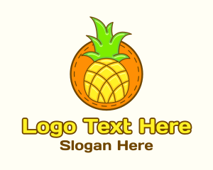 Cute Pineapple  Patch Logo