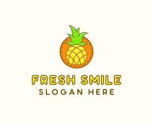 Cute Pineapple  Patch logo design