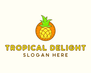 Pineapple - Cute Pineapple  Patch logo design