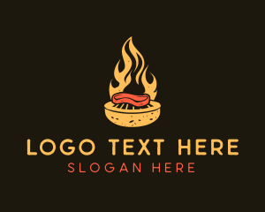 Beef - Beef BBQ Grill logo design