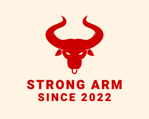 Strong Taurus Bull Ranch logo design