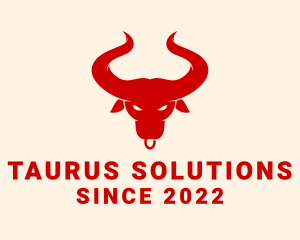Strong Taurus Bull Ranch logo design