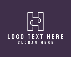 Letter H - Clothing Alteration Boutique logo design