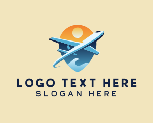 Travel Agency - Airplane Gps Travel logo design