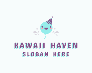 Kawaii - Event Party Balloon logo design