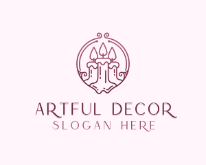 Decor - Candle Decor logo design