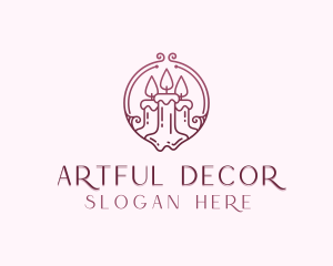 Candle Decor logo design