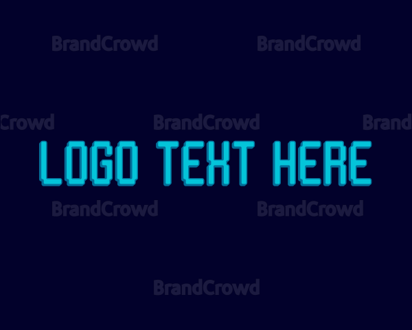 Pixel Gaming Wordmark Logo