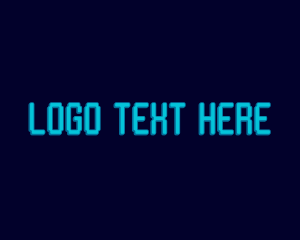 Pixel Gaming Wordmark Logo