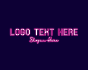 Nightclub Neon Bar Logo