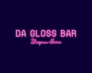 Nightclub Neon Bar logo design