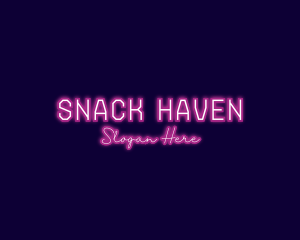 Nightclub Neon Bar logo design