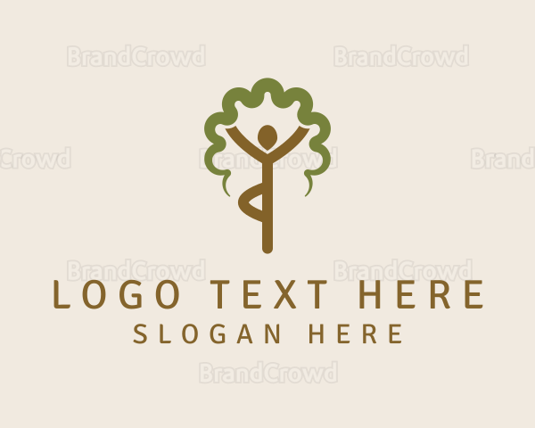Yoga Zen Tree Logo